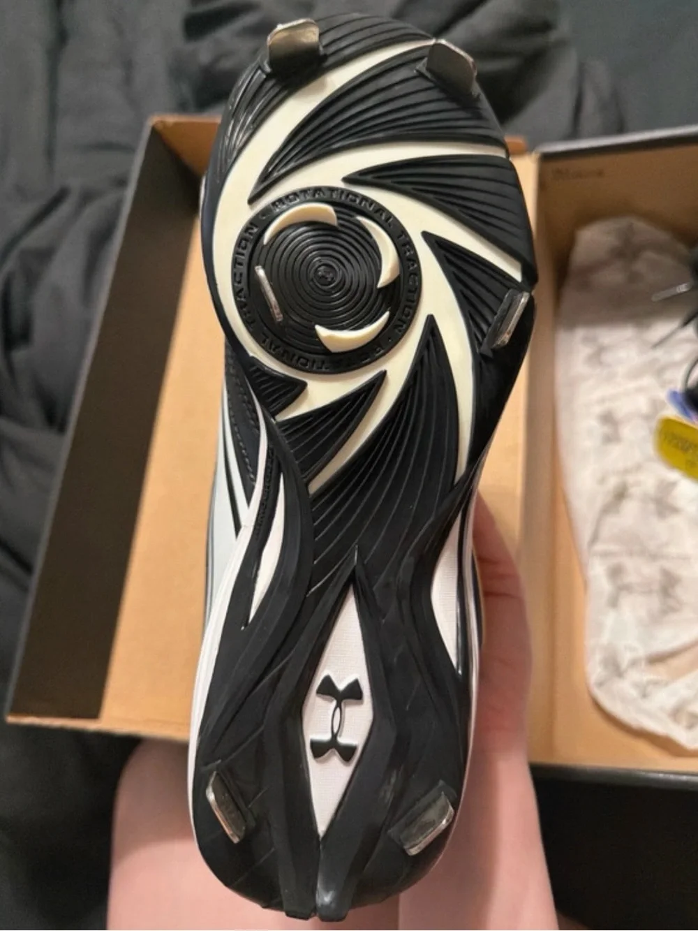 Under Armour Women's Black & White cleats